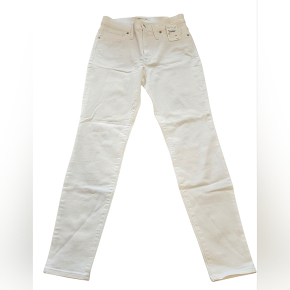 Madewell Pants - Women's Madewell White 9” High-Rise Skinny Jean Waist 27" New With Tags